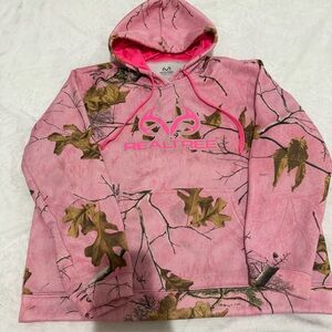 Realtree Kids Pink Camouflage Hoodie
